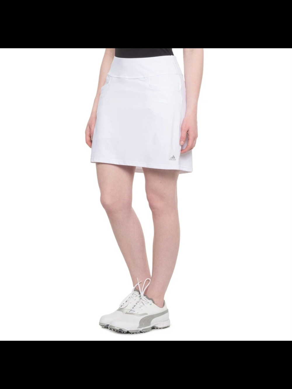NWT adidas Ultimate Knit Skort Womens White Stretch Pockets